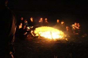 Our bonfire on the beach. The best way to end such a weekend.