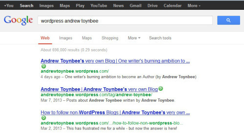 google wordpress