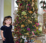 Check out the tree and my other Christmas Dress.