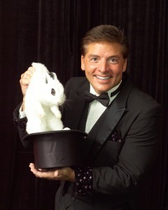 Magician with rabbit creativecommons funfactoryparties.com
