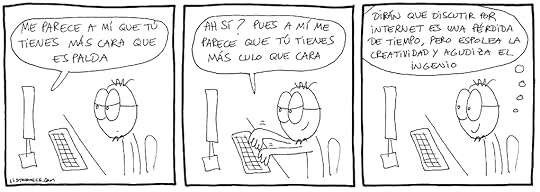 Tira cómica sobre el controvertida afición de discutir por internet.