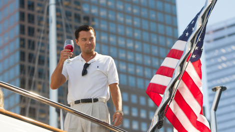 AMERICAN DREAM: Leonardo DiCaprio in The Wolf of Wall Street.