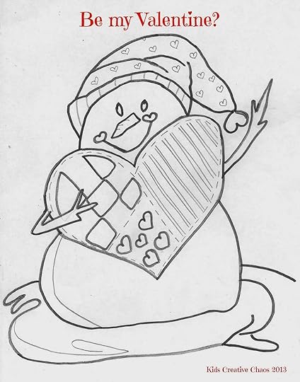 Printable Snowman Activity Coloring