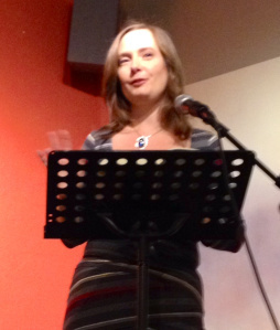 Me at the podium (ie, giant spatula-like thing)