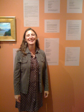 Plein Air writing on display in CCA gallery, 2010