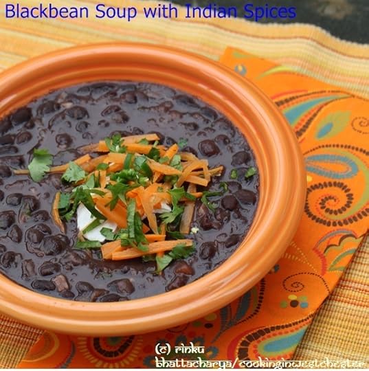 Blackbean Soup with Indian Spices