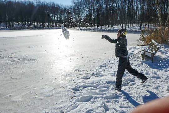 “ Throwing Rocks ” winter version of this -- Grandma and Grandpa's -- Rootstown, Ohio, United States -- Copyright 2013 Jeffrey Friedl, http://regex.info/blog/