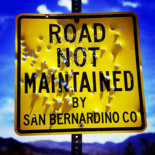 Road Not Maintained by Frank The Prospector