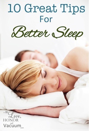 10 Tips for Getting Better Sleep