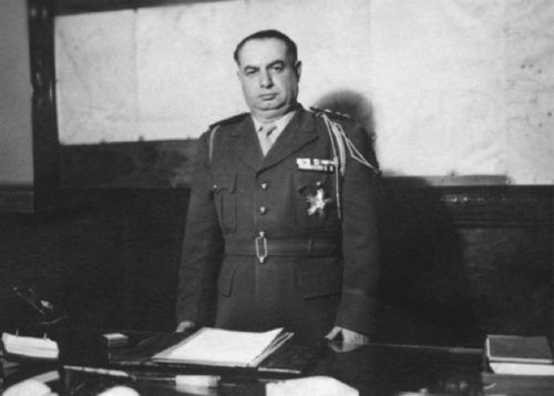 Hosni al-Zaim, who led the first Arab military coup post-World War 2 in <br />1949. From unknown archive.