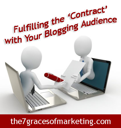 Fulfilling Your Contract with Your Blogging Readers