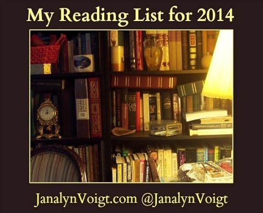 My Reading List for 2104 @JanalynVoigt