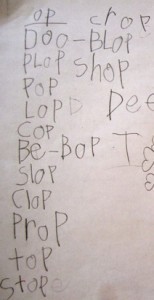 Dominic List of Words