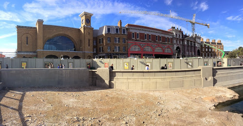 First panoramic pic of Diagon Alley's London Waterfront facade unveiled