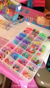 Rainbow Loom Themed Party Looming