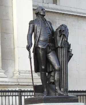 http://commons.wikimedia.org/wiki/File:Statue_Of_George_Washington-Trafalgar_Square.jpg