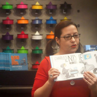 Carla reads from LEO the Maker Prince