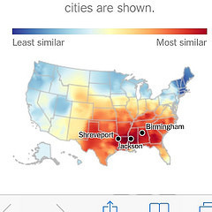 My language map http://nyti.ms/1cK5jXc Very cool test to see where you're from based on what your slang and pronunciation