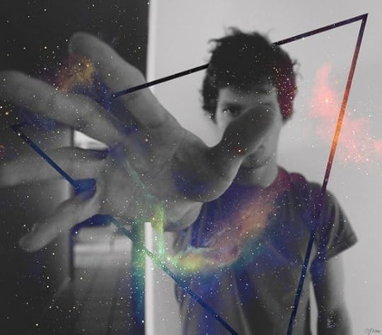A person reaching toward camera