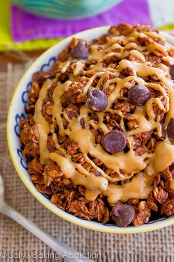 Chocolate Peanut Butter Lovers' Granola - an easy, healthy snack for those of us with a sweet tooth!
