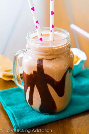 Chocolate Peanut Butter Protein Smoothie with 28 grams of protein!