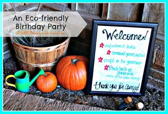 An eco-friendly birthday party