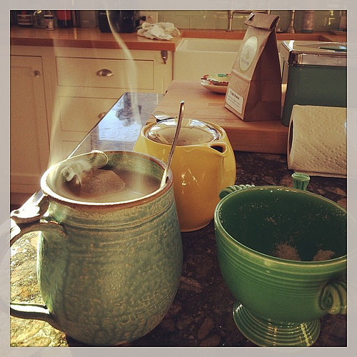 I'm on my 5th day of single parenting (John was out of town) and about my umpteenth cup of caffeinated tea. Major respect for you single parents out there! #alittletired #worthit #buttired