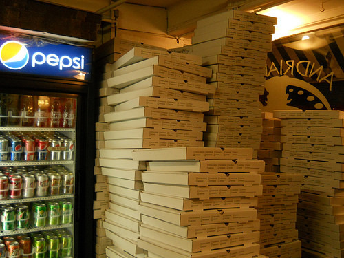 pizza boxes