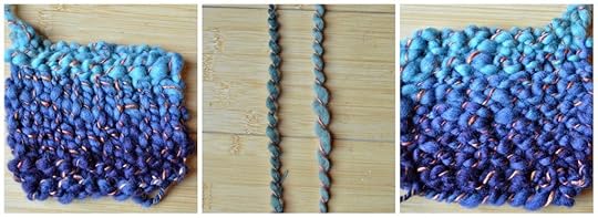 Thick Shetland and thin silk.