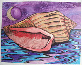 Ebbing Tide - notecard - wildrootsdesigns