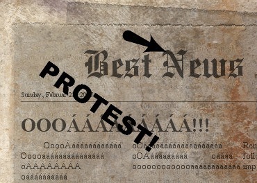 news protest