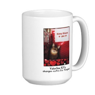 Valentine Kitty Kissing Booth Mug