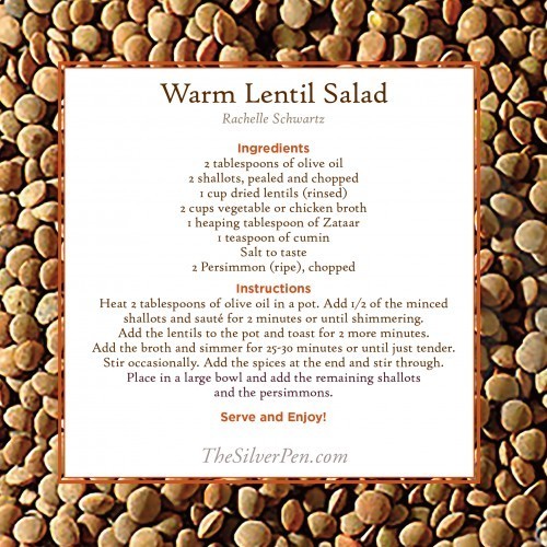 Warm Lentil Salad | The Silver Pen