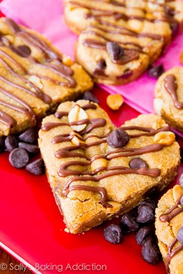 Whole Wheat Peanut Butter Blondies. So soft, chewy, and full of peanut butter flavor. You won't even realize these are lightened-up!