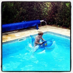 Kids love playing in the pool