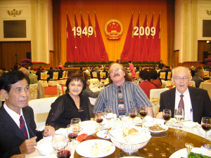 Dr. Robert Sheppard---20-Year Veteran Foreign Expert in China at a State Banquet at the Great Hall of the People (Chamber of the Chinese National People's Congress) on the 60th Anniversary of the Founding of the People's Republic of China
