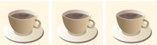 3 coffee mugs