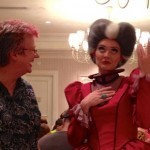 Photo of speculative fiction writer Cat Rambo with Cinderella's Wicked Stepmother at Disneyworld.