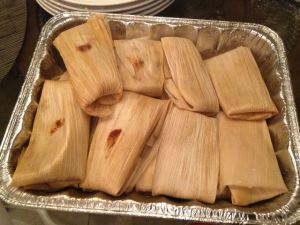 Rob's homemade tamales. Always a winner.
