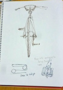 Guylaine Côté's bicycle. Love this view.