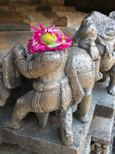 Flower-Headed Statue