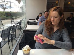 I snap a pic for my blog of Kathode snapping a pic…for her blog? How meta.