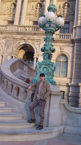 C.J. Carter-Stephenson Outside the Library of Congress.