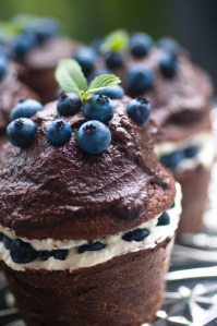 Blueberry cupcake (No, I haven't made it. Belongs to a blogger)