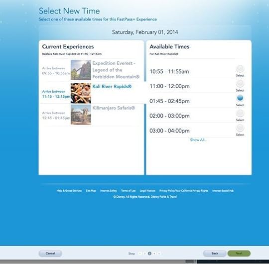 Select an alternate time. 