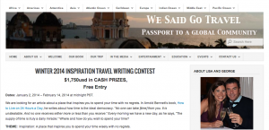 Inspiration Travel Contest