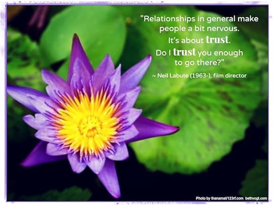 Quote about trust by Labute 1.29.14