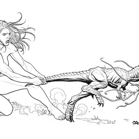 Frank Cho, Jungle Queen art