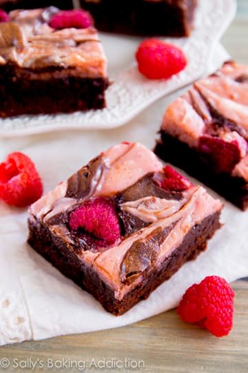 Raspberry Cheesecake Brownies. Ultra fudgy homemade brownies swirled with creamy raspberry cheesecake. Recipe at sallysbakingaddiction.com