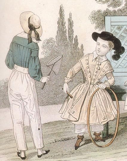 Detail of fashion plate from Petit Courier des Dames, 1841
